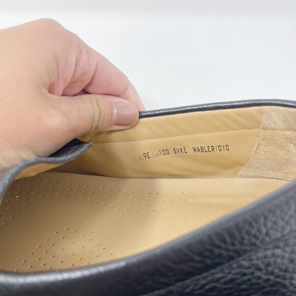 Bally Mens US 10 Black Wabler Calf Grained Leather Loafer Slip On Driving Shoe main image 11